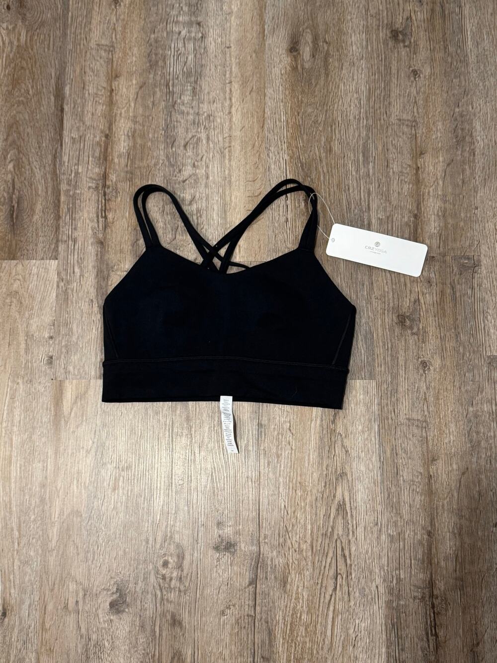 CrzYoga Women’s Butterluxe Softness Longline Mold Bra Size Small